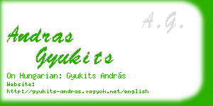 andras gyukits business card